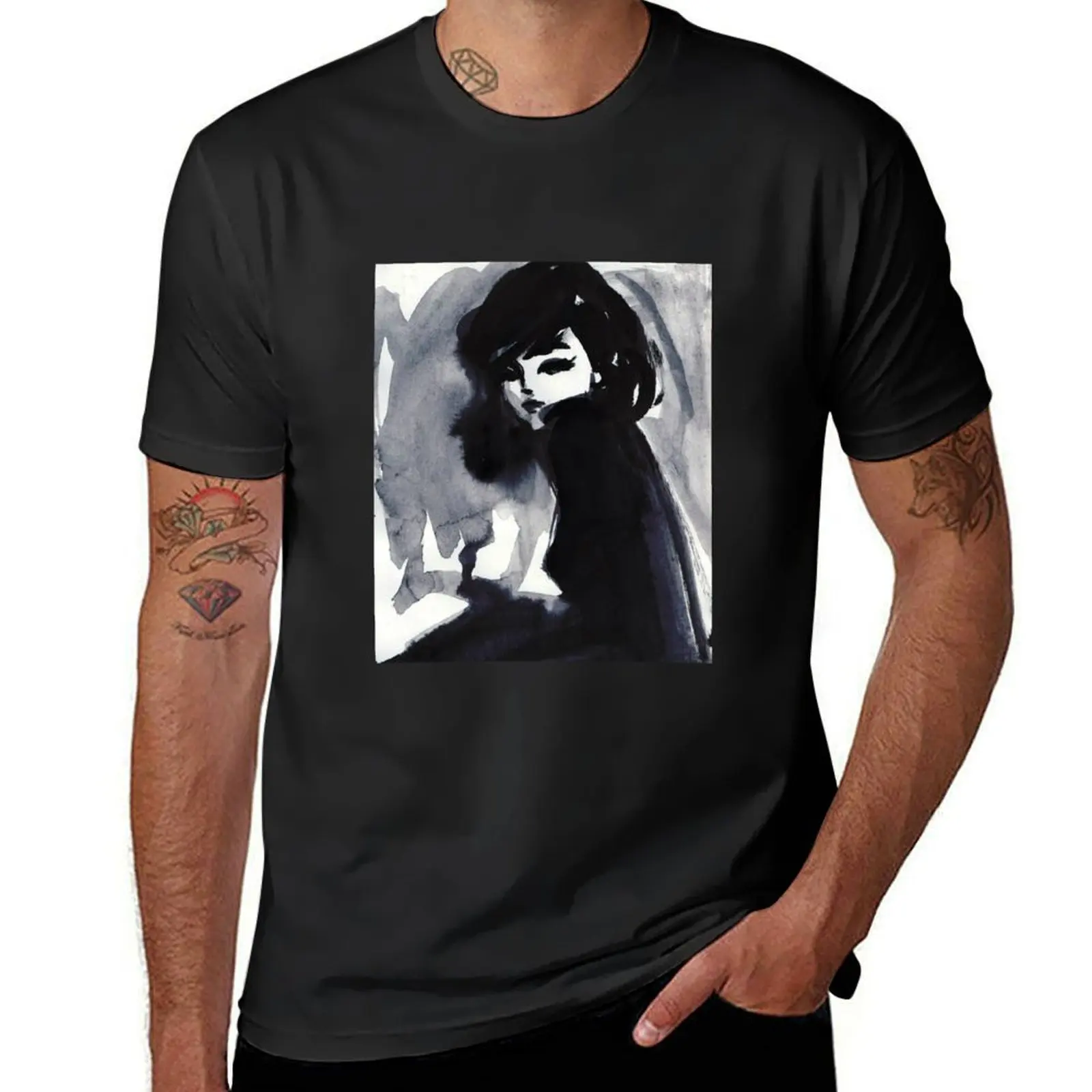 pop art mdenisova: beautiful girl T-Shirt funnys kawaii clothes men clothing