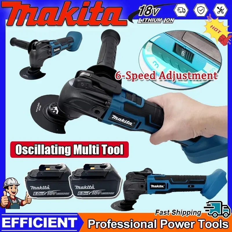 

Многофункциональный осциллирующий инструмент Makita 600 Вт, триммер, электрическая пила для резки, 20000 об/мин, электроинструмент для деревообработки, для аккумуляторов 21В/18В