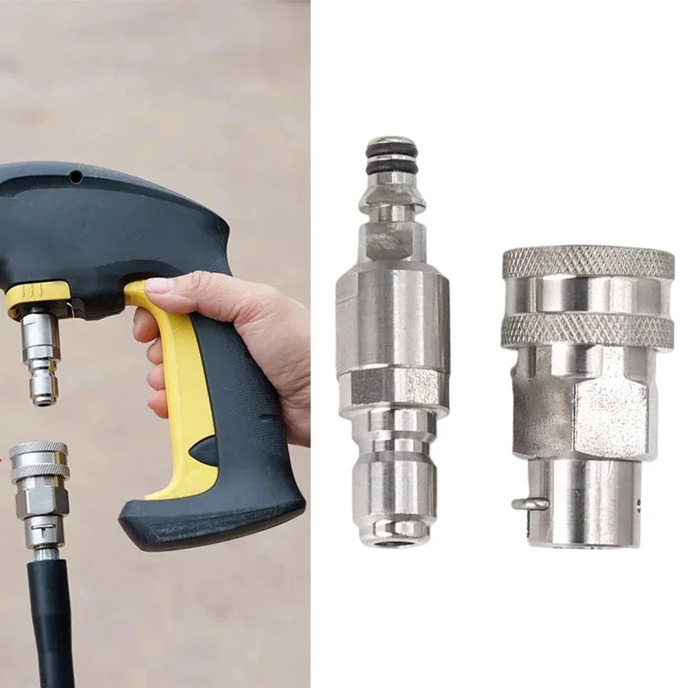 

High Pressure Washer Connector 3/8IN Quick Connect Anti-Tangle Adapter Connect Hose Water For Karcher Pressure Washers Parts
