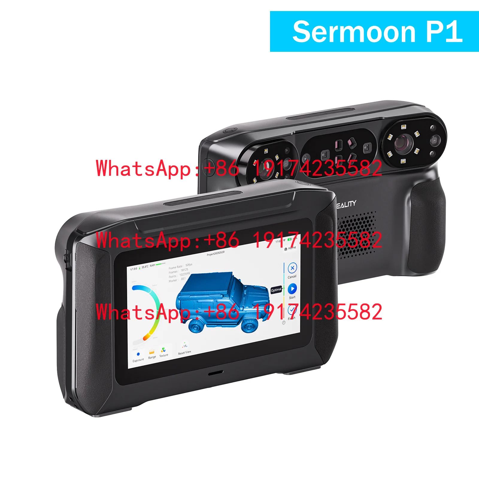 For  P1 3D Scanner New Professional Grade Handheld High Accuracy Fast Shipment 1 Year Warranty Hybrid Scanning Tech