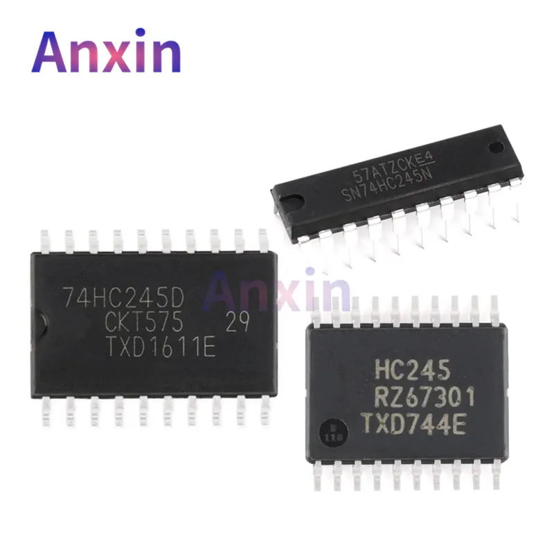 

10PCS 74HC245 DIP SOP TSSOP-20 SN74HC245N SN74HC245DR 74HC245D 74HC245PW HC245 SMD 3-state Octal Bus Tranceiver IC Chip