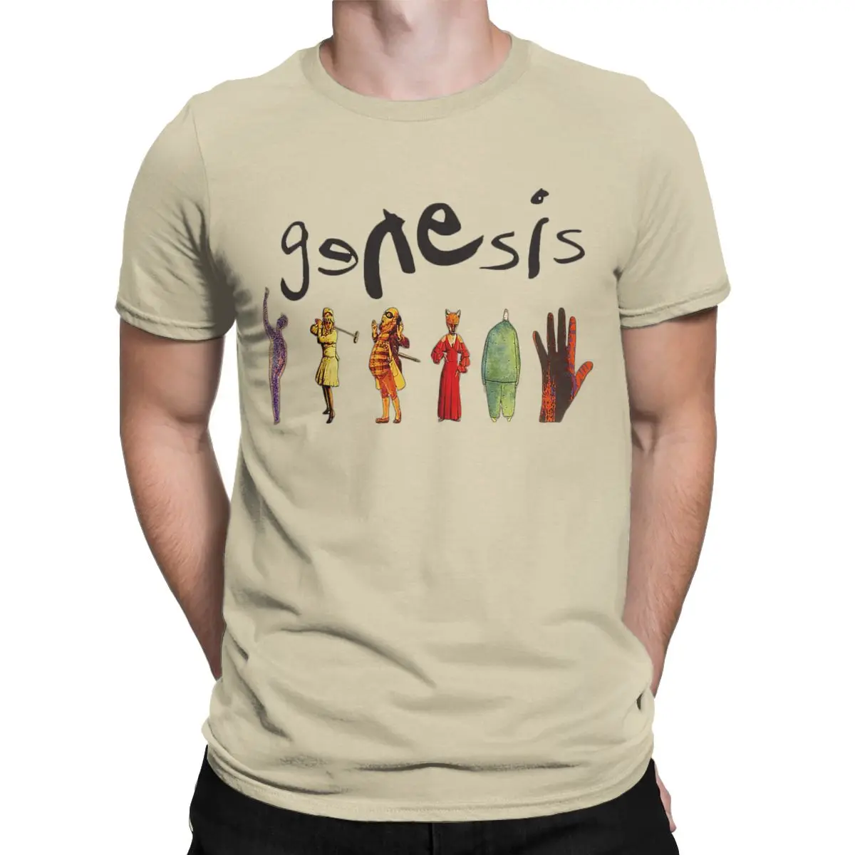 Genesis Band T Shirt for Men Cotton Creative T-Shirts Crewneck Tees Short Sleeve Tops 4XL 5XL