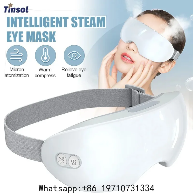 Portable Heated Eye Massager with Mist – Smart Eye Care Tool for Dry Eyes & Eye Strain Relief