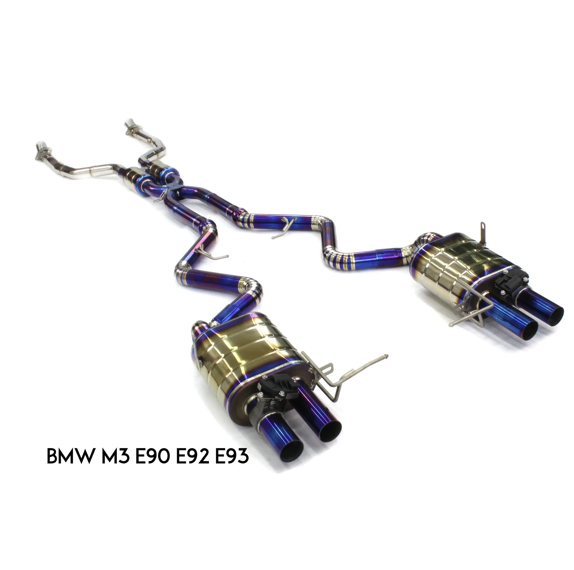 High Performance Exhaust Muffler with Valves Titanium Alloy 4.0L 1 Set for R35 Gt-r for BMW E90/E92/E93 M3