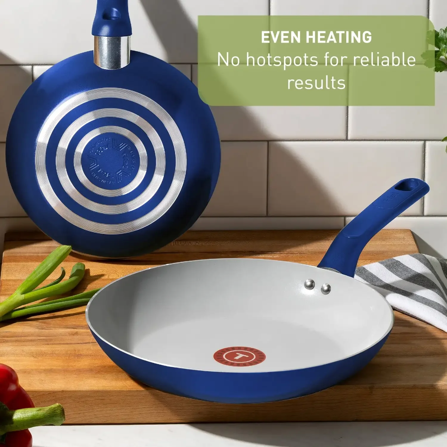 20 Piece Pots and Pans Cookware Set, Electric Blue