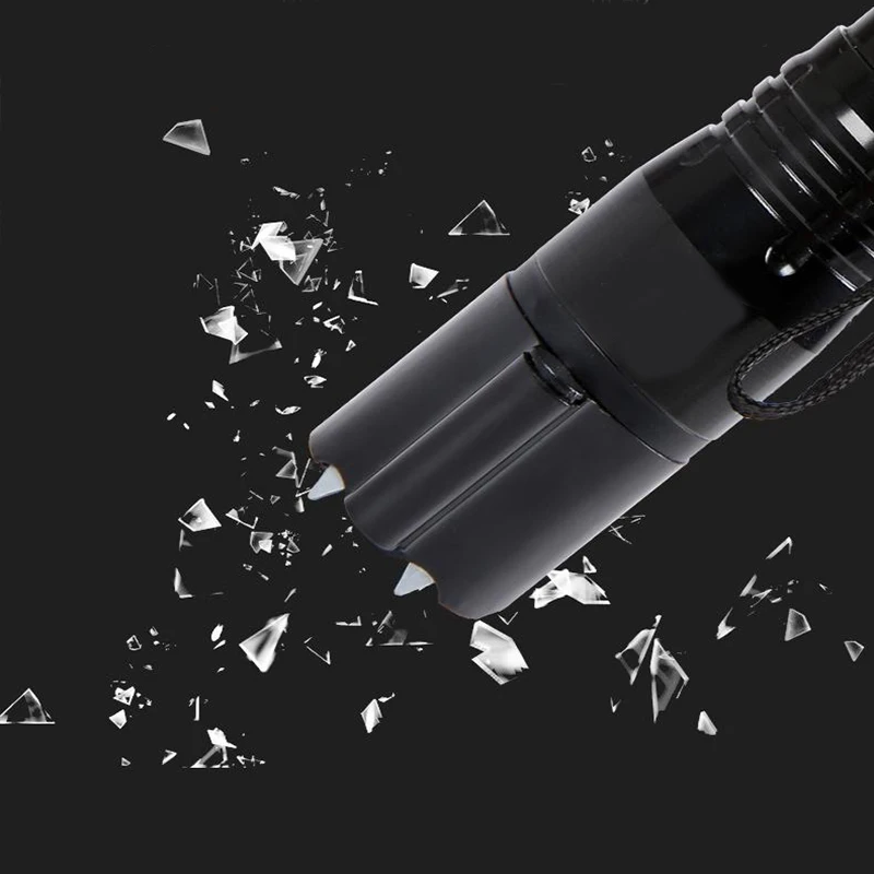 Self-defense Flashlight - Rechargeable, High Current, Super Bright 2-in-1 Security Defense