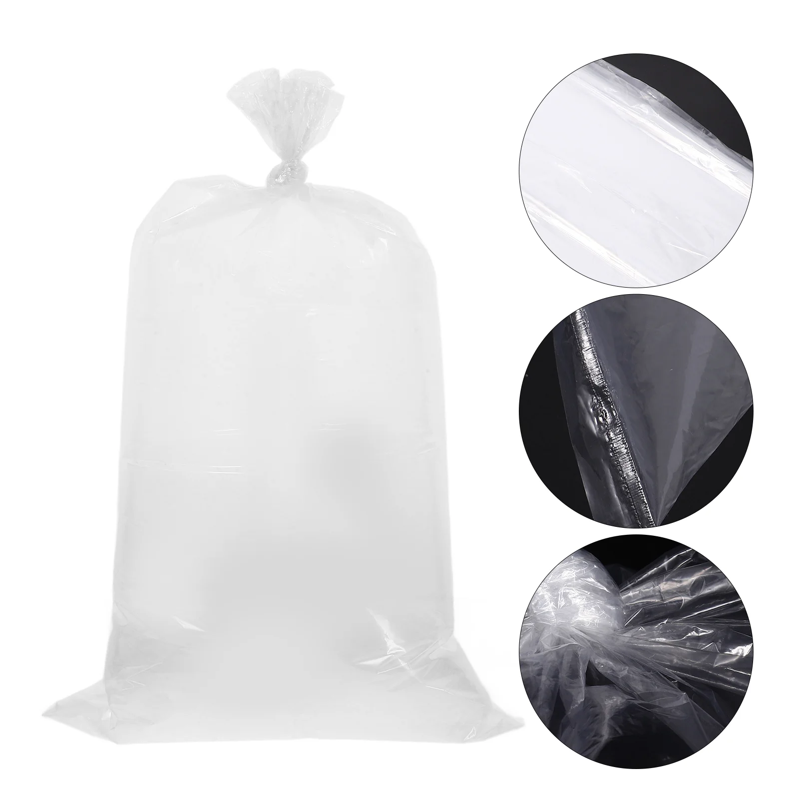 

100pcs Cotton Candy Bags Transparent Clear Food Grade Plastic Treat Bags for Parties Carnivals Amusement Parks Easy