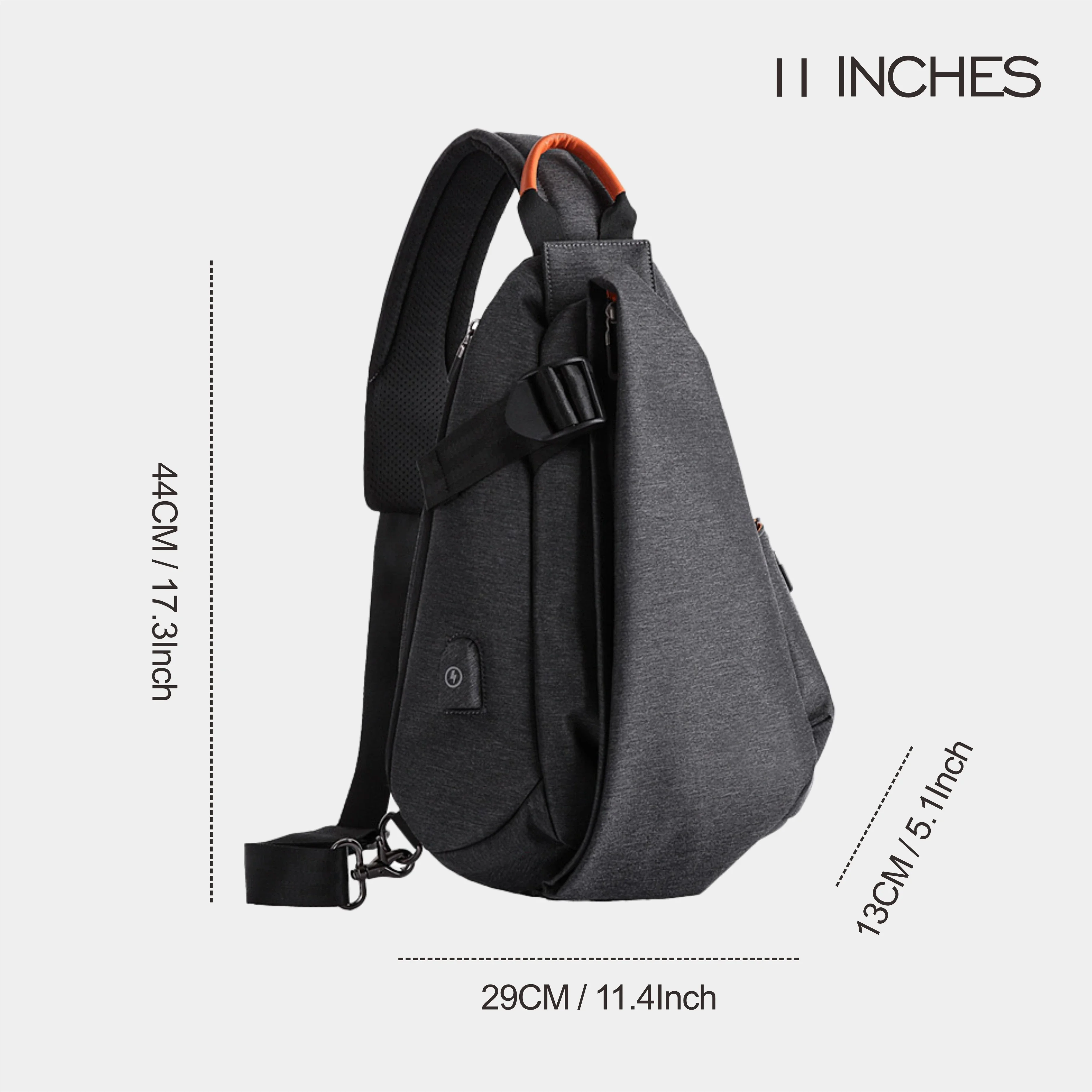 Imagem -06 - Bolsa de Tiracolo Masculina Impermeável Antifurto Bolsa de Ombro Grande Capacidade Bolsa de Esportes Bolsa de Esportes Nova Moda