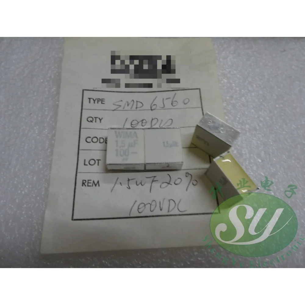 

5PCS SMD6560 1.5uF/100V 1u5F 155 brand new SMD film capacitor