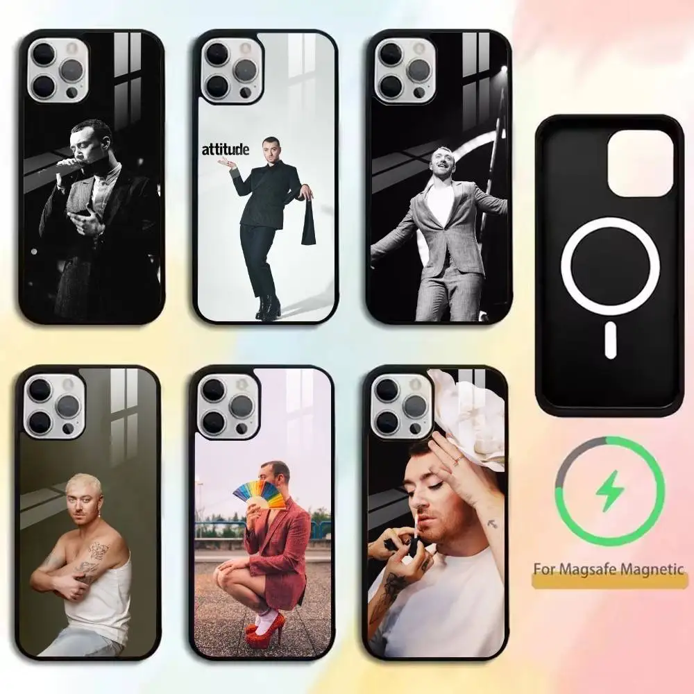 

S-Sam S-Smith-Singer-Stay With Me-England Phone Case For IPhone17,16,15,14,13,12,11 Plus,Pro Allows Magnetic Wireless Charging