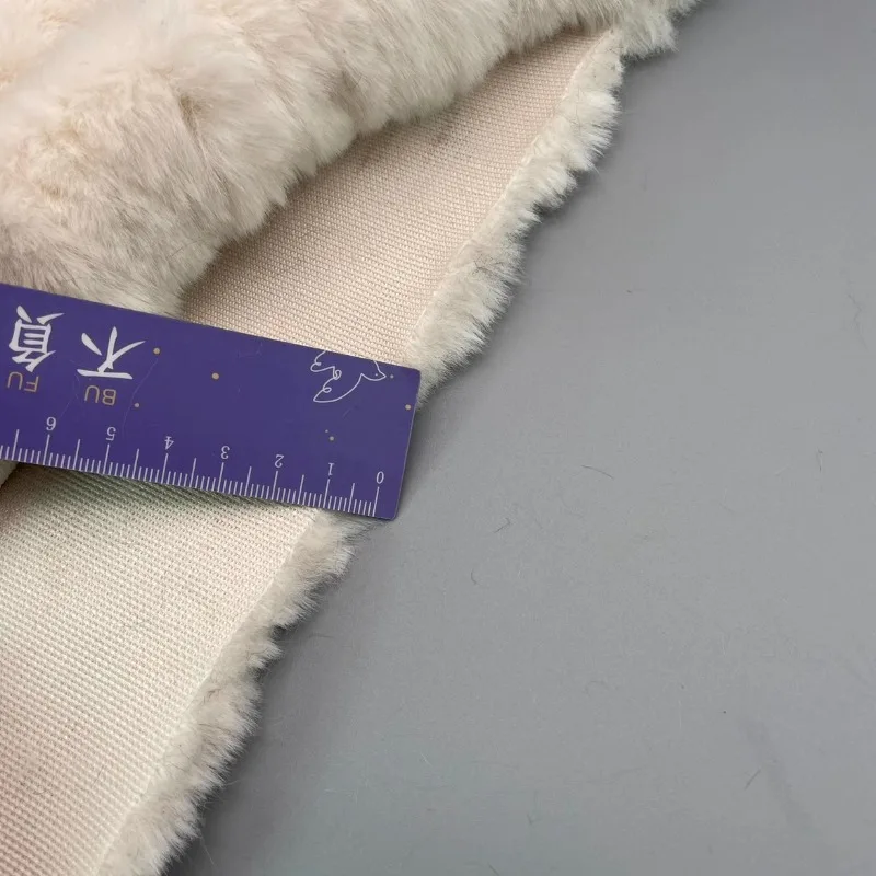 Plush Fabric Brushed Rabbit Hair Cotton Doll Head Woolen for Clothing Handmade DIY Sewing Material By The Meter Wholesale