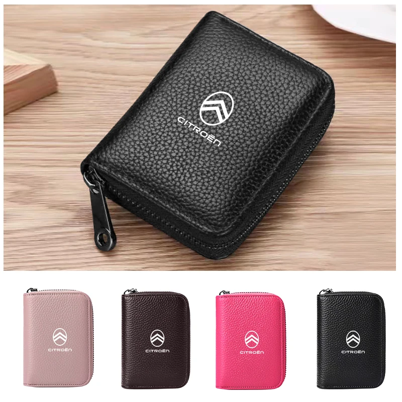 Car Interior Wallet Storage Coin Driver's License Card Bag For Citroen C4 C3 C1 C2 VTS Berlingo Celysee Xsara Picasso Aircross