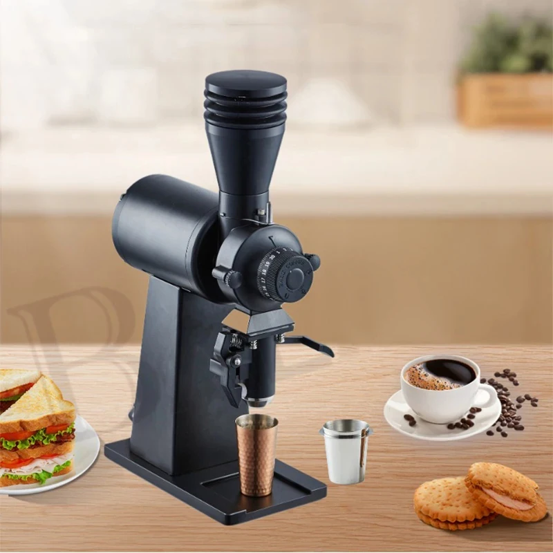 90MM Flat Burr Ghost Teeth Italian Hand Brew Tea Electric Espresso Blow Hopper Coffee Grinder 110V/220V