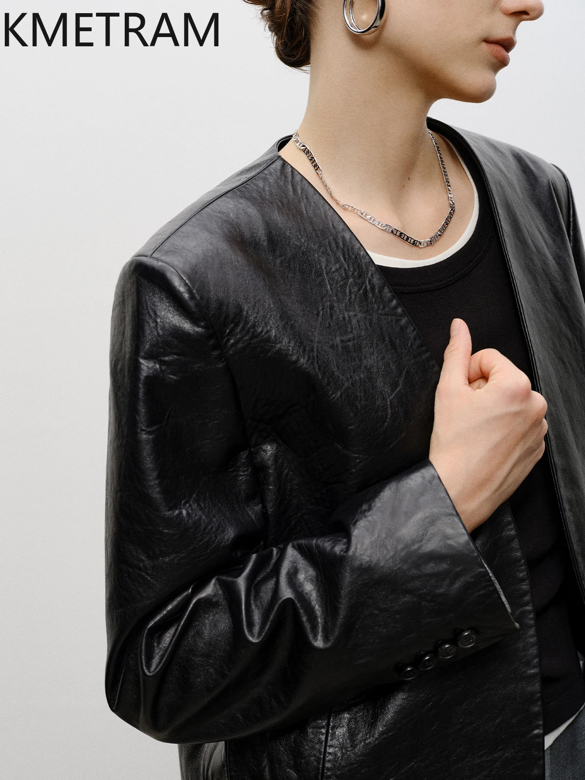 100 % obere Schicht aus Schaffelljacke für Damen, schwarze Anzugjacken aus echtem Leder, Damen, neu in Oberbekleidung, Herbstkleidung, 2025 Maletaка