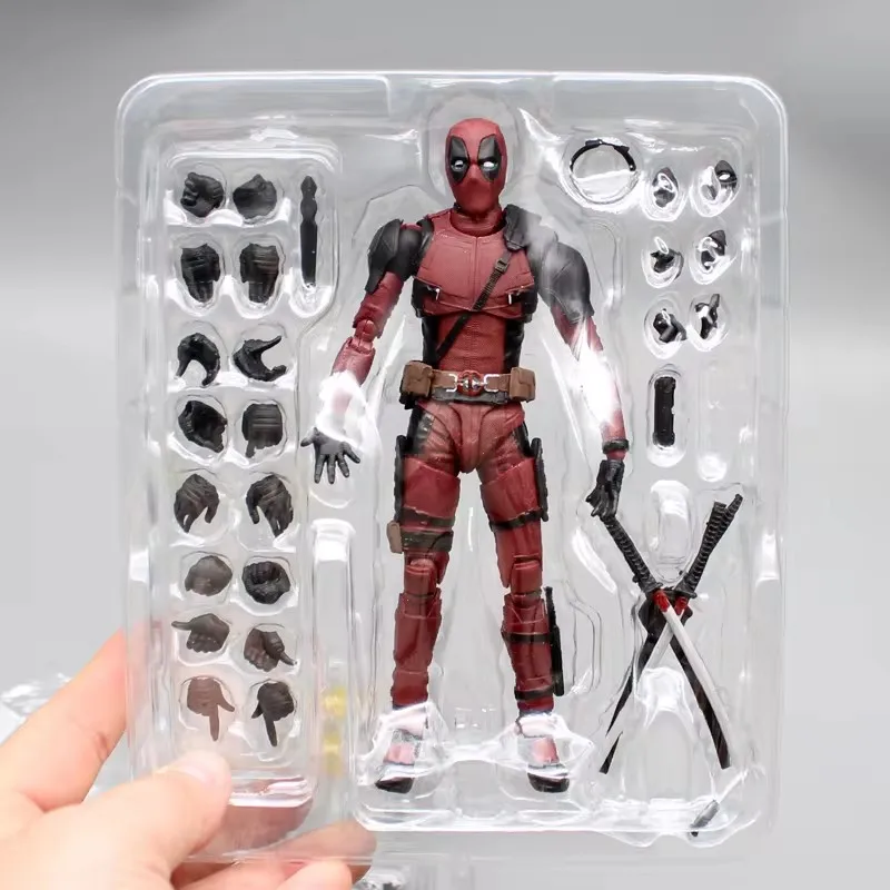 Marvel Deadpool 2 15cm figura de acción Shf x-men Yamaguchi estilo modelo móvil Pvc Gk estatua de Anime coleccionar juguete niños regalo de cumpleaños