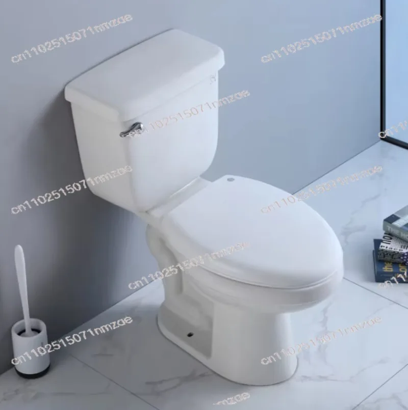 Siphonic Two-Piece Ceramic Toilet Compact Size Commode for Small Bathroom Household Use