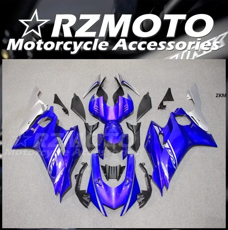 

4Gifts New ABS Motorcycle Fairings Kit Fit For YAMAHA YZF R6 2017 2018 2019 2020 2021 2022 2023 Bodywork Set Blue Silver