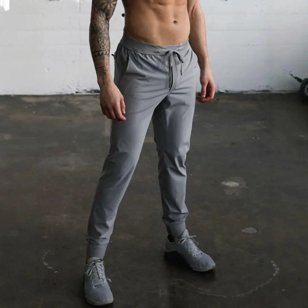 Casual Fitness Sports Pants Straight Leg Elastic Waist Youth Running Leisure Sweatpants Cross-Border Style Spring All-Match