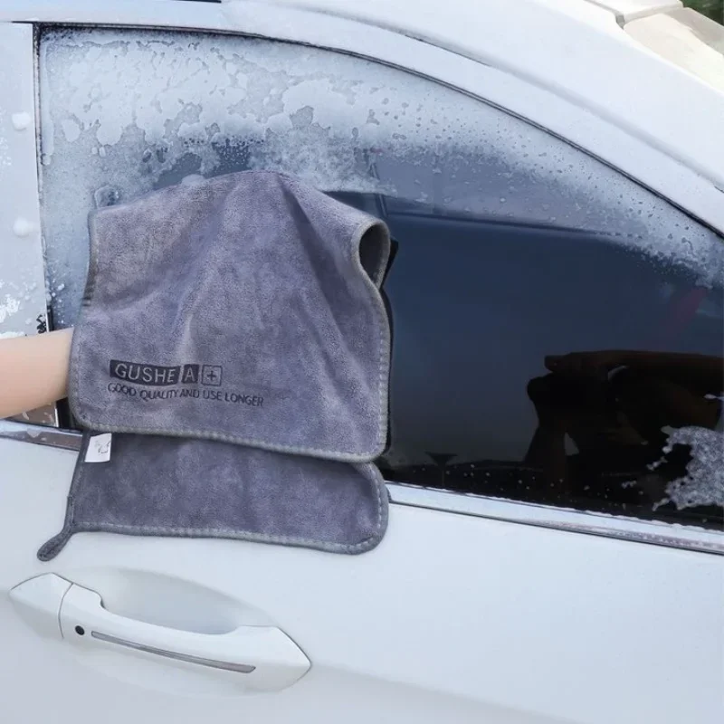 1/5szt Myjnia samochodowa Ręcznik z mikrofibry Czyszczenie Suszenie Ściereczka Obszywanie Ściereczka do pielęgnacji samochodu Wysokiej klasy ręcznik do mycia Auto 30x30/60CM
