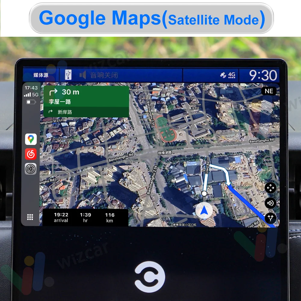 WIZCAR A3 Adapter Real-time Map Online Music Box Baidu Carlife to Android Auto Converter For Android Phone