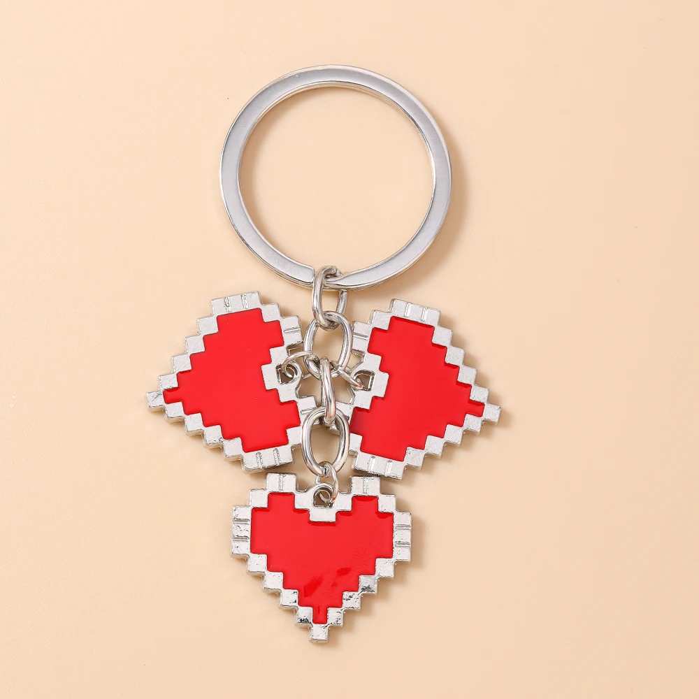 Aihua Fashion Bunte Herz-Schlüsselanhänger für Damen und Herren, Autoschlüssel, Handtaschenanhänger, Schlüsselringe, Accessoires, DIY-Schmuckdekoration – Detail 7