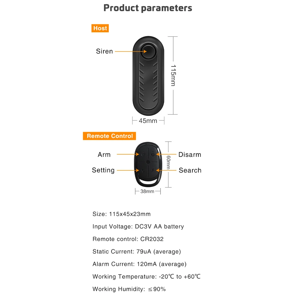 /113dB /Wireless /Vibration Bike Alarm Anti Theft Security System With Remote Control For Electric Bicycle Scooter Motorcycle Do
