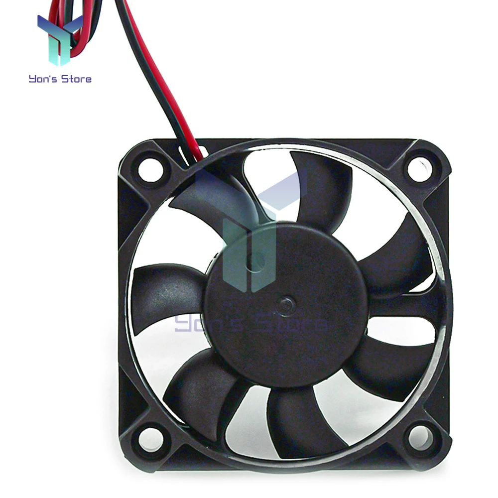 DC 5V 12V 24V 2-Wire Micro Cooling Fan 0.15A 5cm DC Turbo Oil Impregnated DC Industrial Fan DC5015 4100RPM 5100RPM 4500RPM