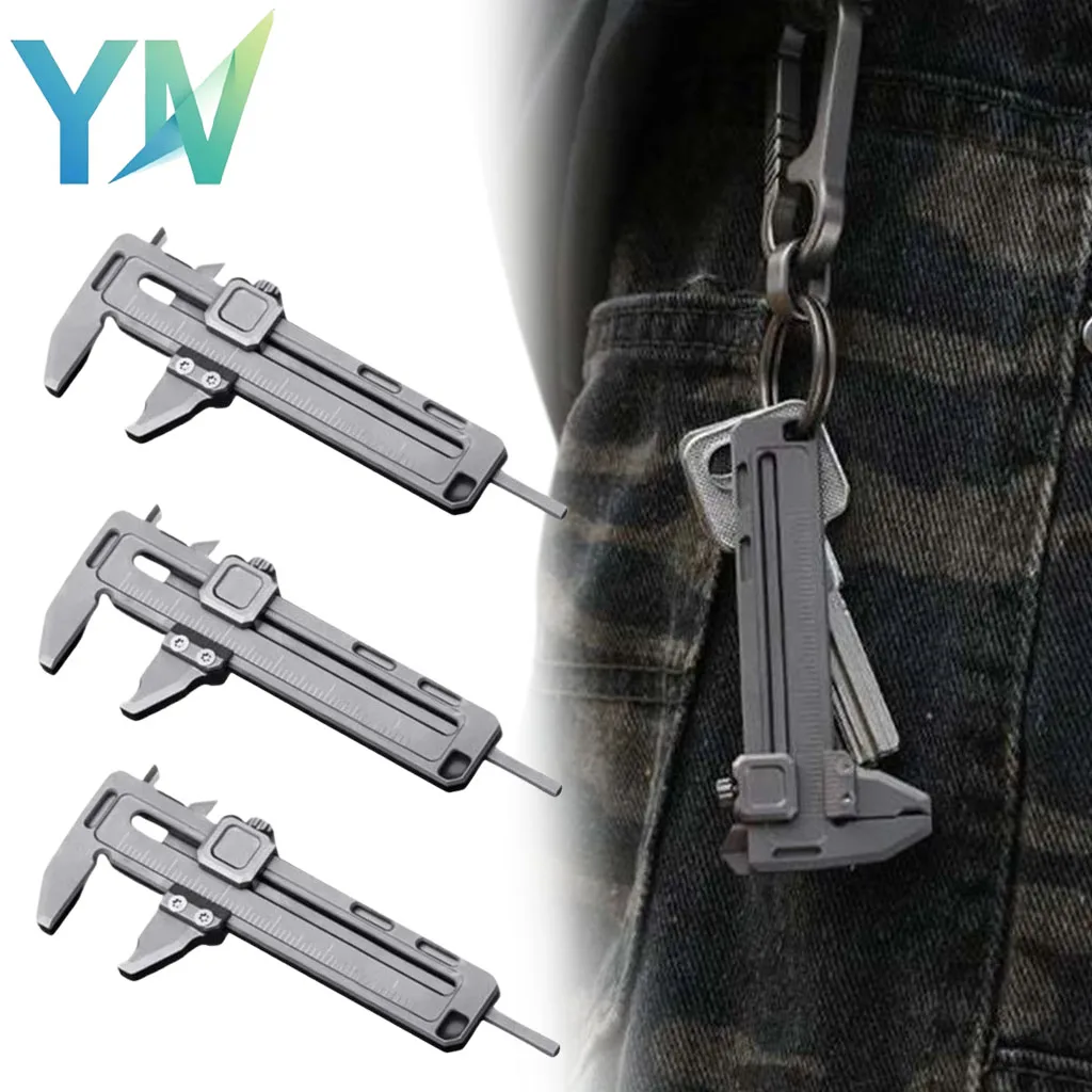 1-5pcs Pocket Marking Caliper Multifunctional Precision Scale Ruler Portable Measuring Tool for Outdoor EDC Workshop DIY Craft