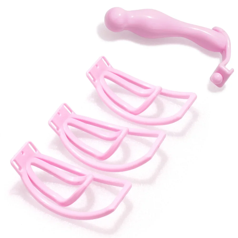 2.0Pink Male Penis Training Device Female Plastic Trainingsclip CockCage Sex Toy For Sissy Bondage Lock Panty Chastity Fufu Clip