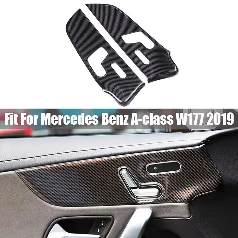 True Carbon Fiber Front Door Panel Suitable for Mercedes Benz A-Class W177 2019 Carbon Fiber Kit Modification