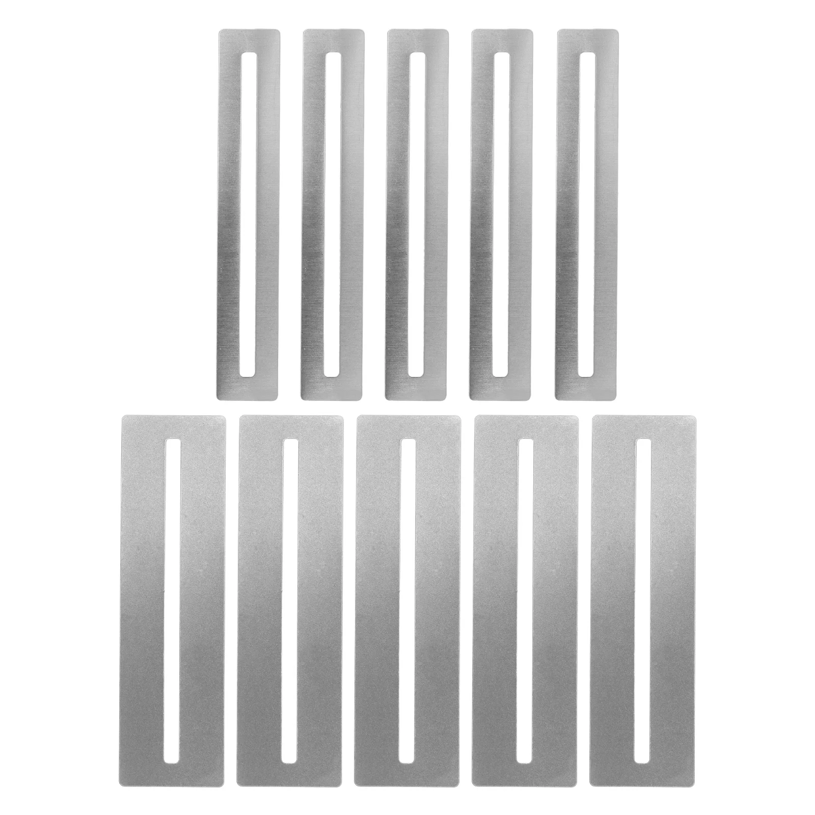 

10Pcs Guitar Fretboard Guard Metal Fingerboard Protector for Accurate Fret Dressing Fret Removal Noise Reduction Luthier Tool