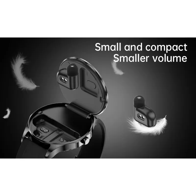 OEM Amoled 1.43'' Smart Watch With Earbuds Wireless BT 2 In 1 Fitness Tracker Heart Rate Sleep X20 Watch Custom Logo view 3