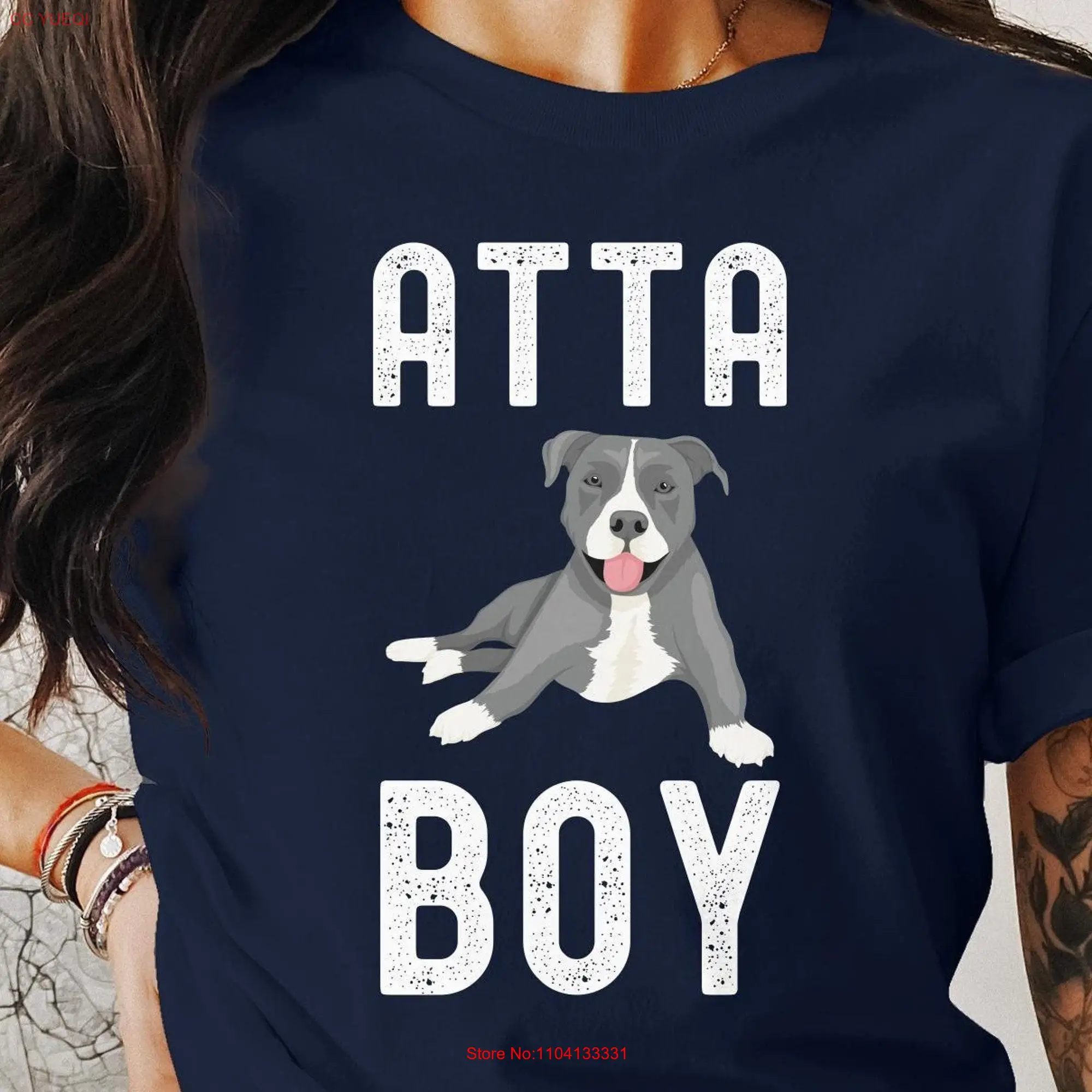 Cute Atta Boy American Staffordshire Terrier T Shirt Ideal for Dog Moms Canine Lovers Unique Staffie Owner Apparel