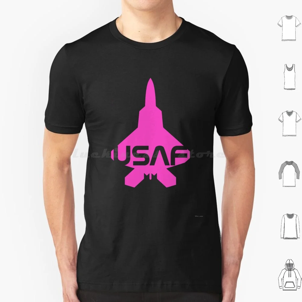 Usaf Pink Jet Fighter F22 Raprtor Style T Shirt Cotton Men Women DIY Print Jet Fighter Military Aviation Airplane Plane Air