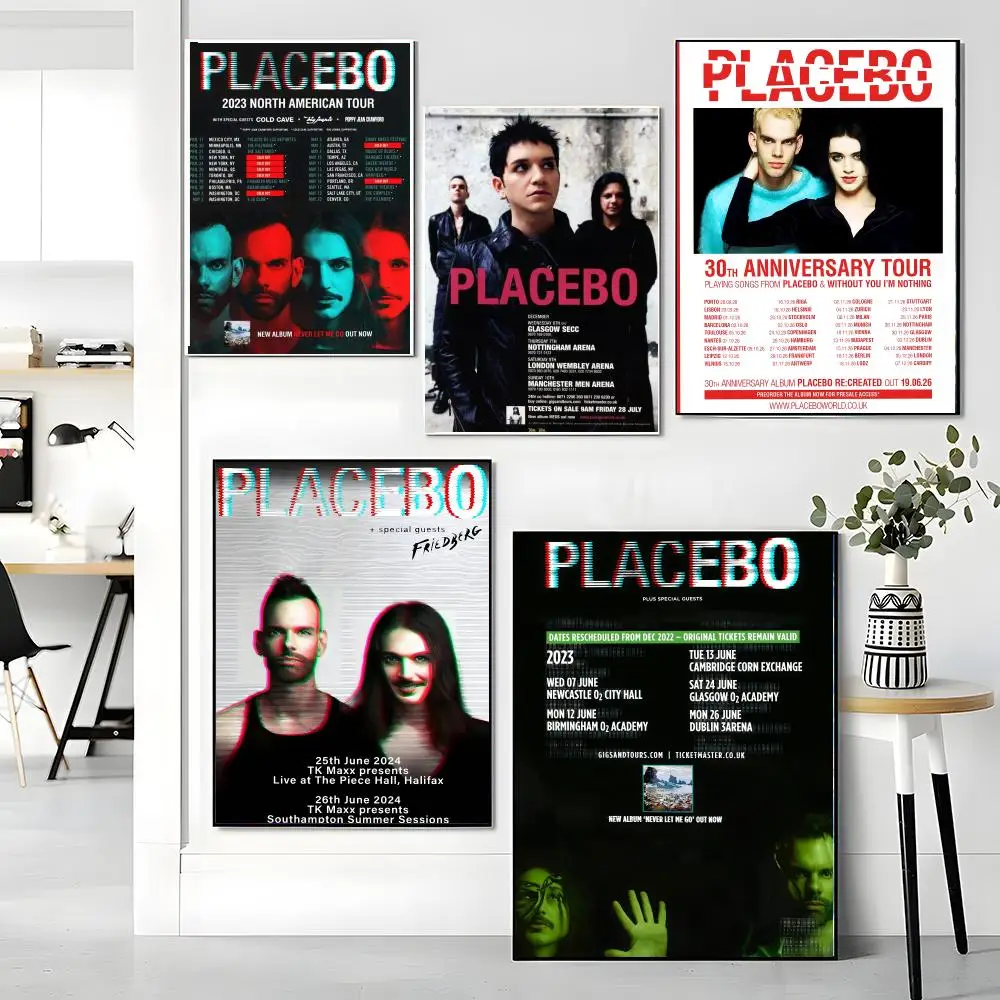 band P-Placebo-O Painting Calligraphy Artwork for Living Room Bedroom Office Home Decor