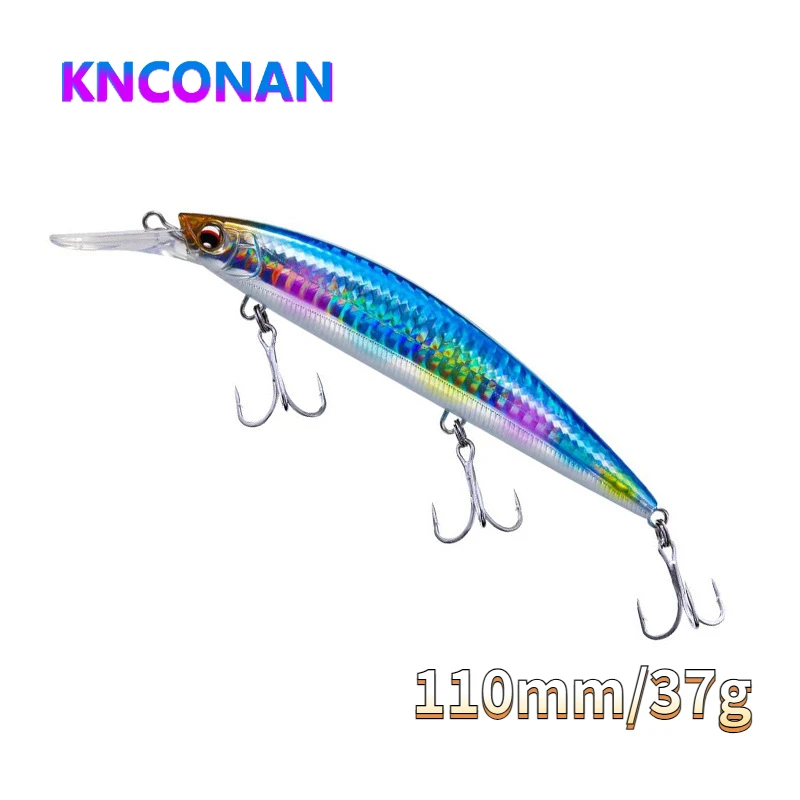 

110mm 37g Heavy Sinking Minnow Fishing Lures Long Casting Artificial Hard Bait Pesca Wobbler for Pike Swimbait Jerkbait Supplies