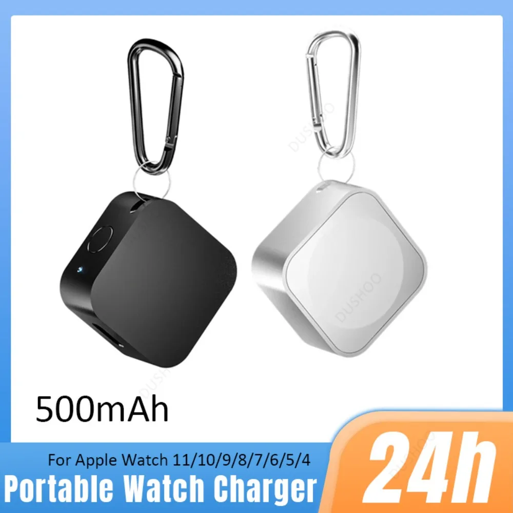 

Smart Magnetic Watch Wireless Charger Aluminium Alloy 500mAh Hook Ring for Apple Watch Series 2-9 Ultra SE Fast Charging Dock