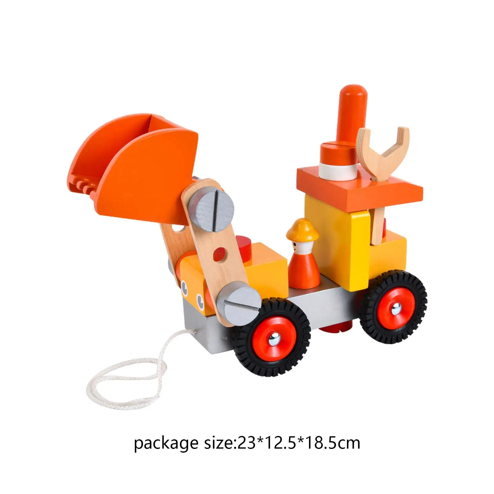 Disassembly Assembly Nut Car Portable Engineering Building Truck for Outdoor Preschool Indoor Education Learning Role Play