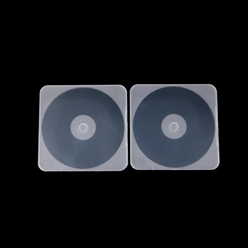 12cm 1/5PCS Thickened DVD Disc Box Practical Transparent Plastic Single Piece Rounded Square CD Case