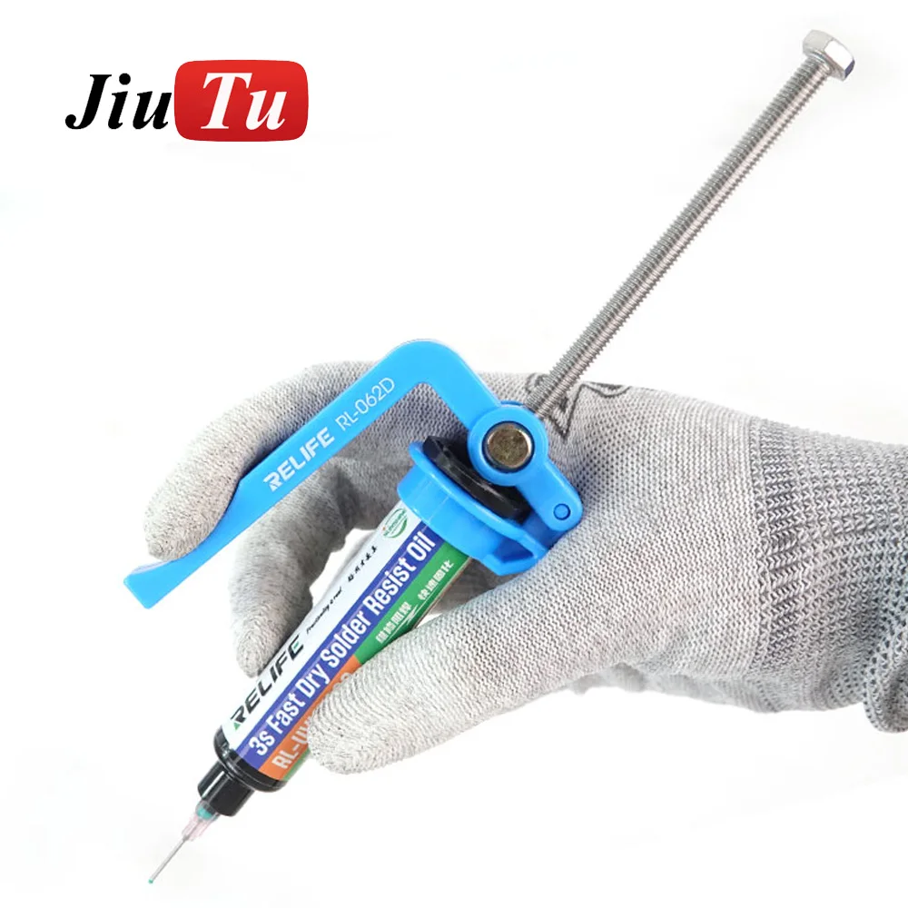 

Manual Glue Gun for 5CC~10CC Dropper Needle Booster Welding Oil Auxiliary Force Tool Push Rod Welding Oil Booster