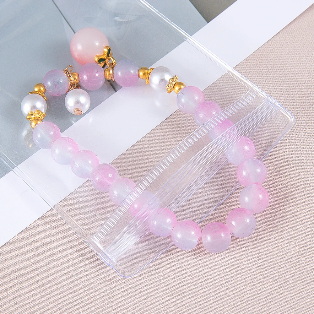 20Pcs Transparent Jewelry Pouches Anti-Oxidation Zip Lock Storage Bags for Earring Necklace Bracelet DIY Display Packaging