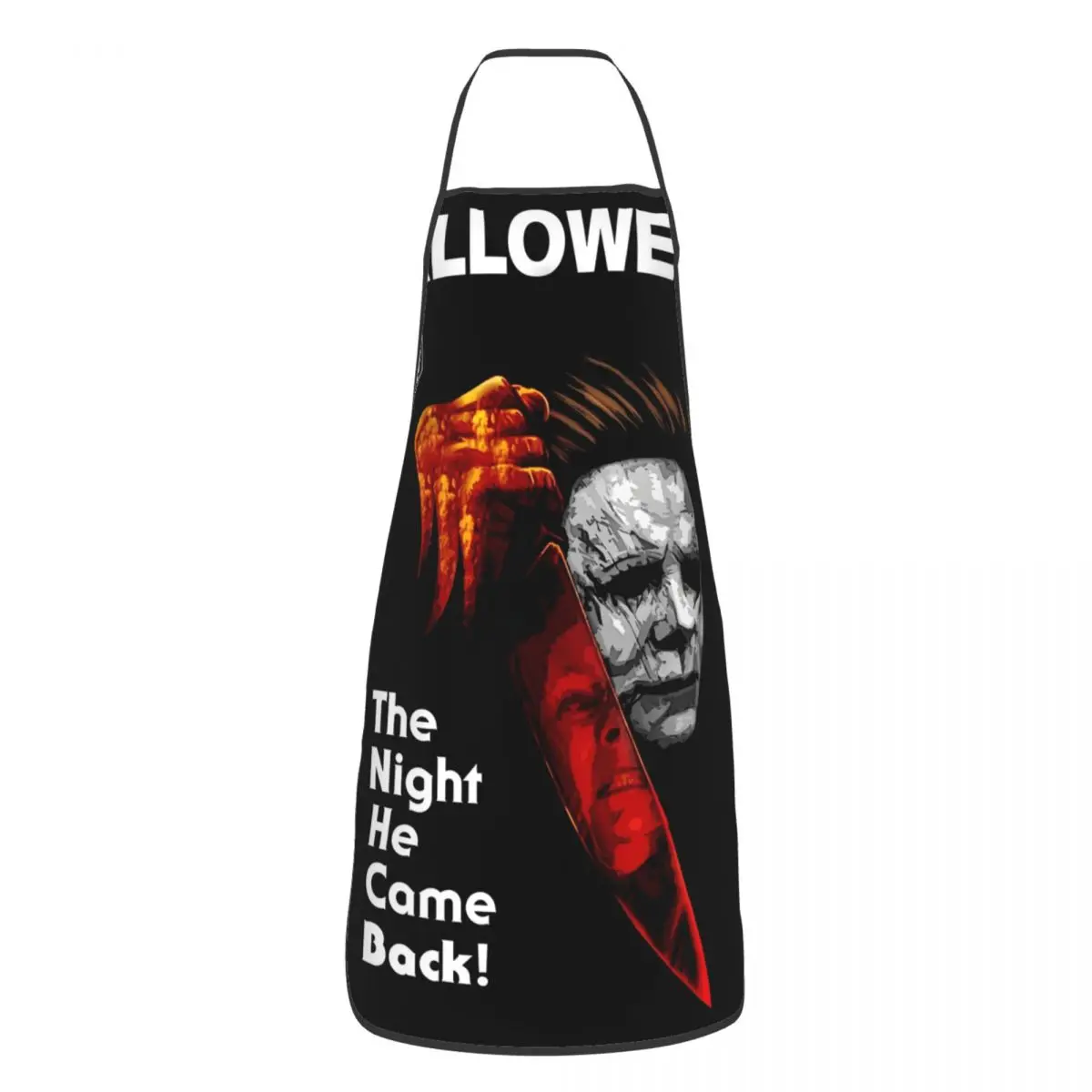 Halloween Michael Myers Kitchen Baking Aprons Antifouling Horror Movie Bib Tablier for Men Women Chef Cooking Home Cleaning