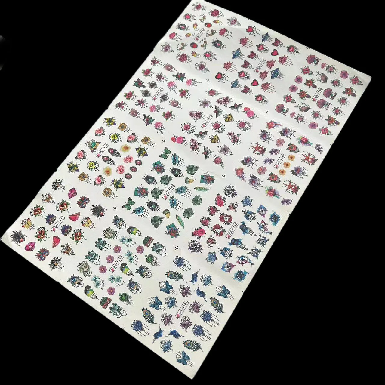 2 Stuks Nagellak Sticker Nail Art Stickers Wraps