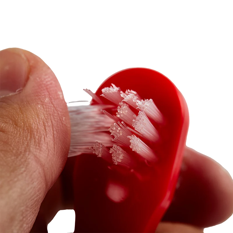 Cepillo de dientes para dentadura en forma de T, limpiador de dientes postizos de doble cabeza para estudiantes y adultos, 1 unidad