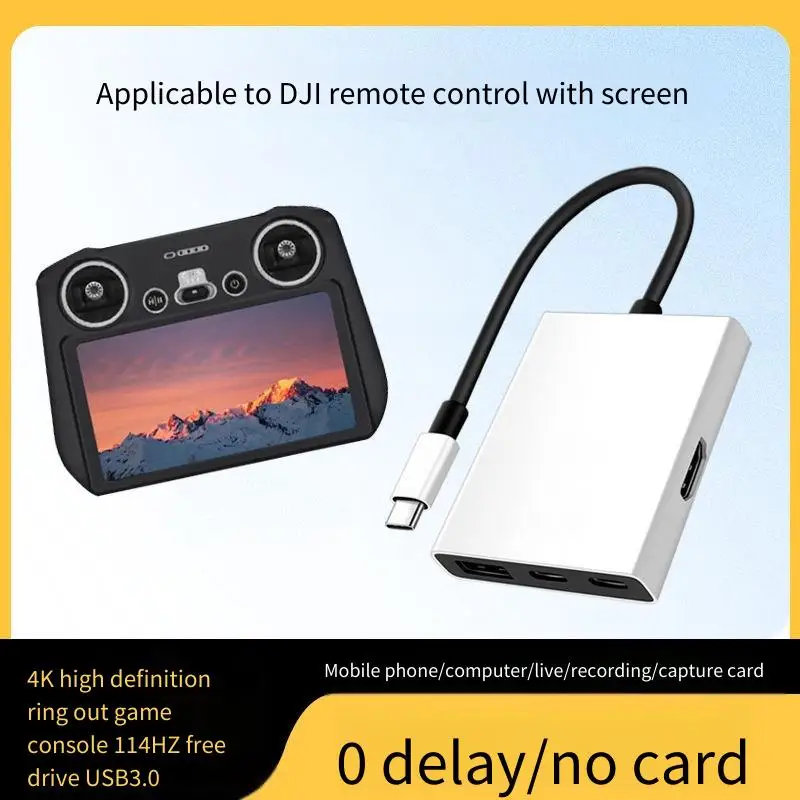 

Подходит для Dajiang с пультом дистанционного управления с экраном USB3.0 + HDMI. Карта игрового сбора данных. Док-станция расширения 4K HD от одного до четыре.