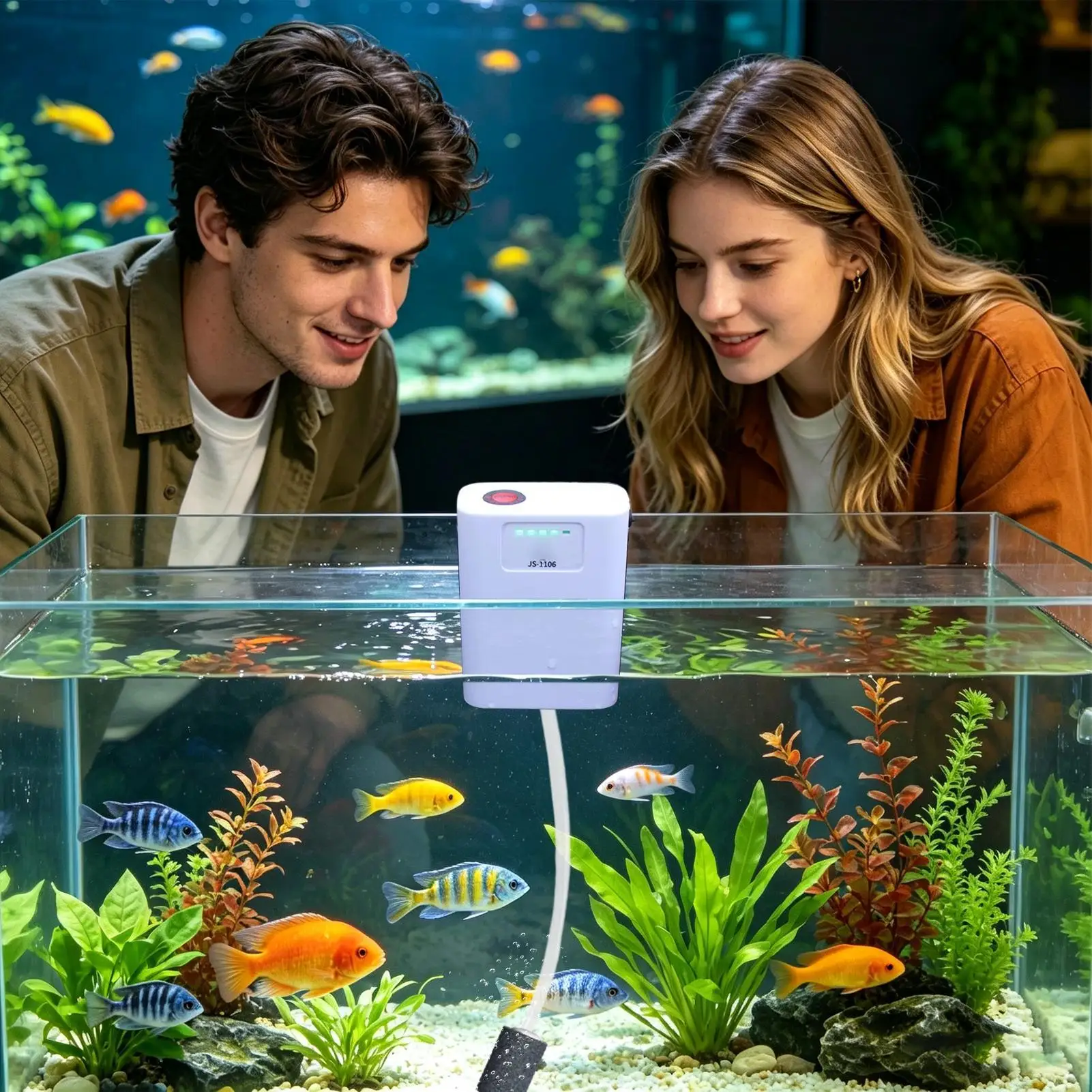 Air Pump For Fish Tank Stable Oxygen Output Battery Operated Aquarium Pump For Enthusiasts Anglers Keepers Hobbyists Backyard