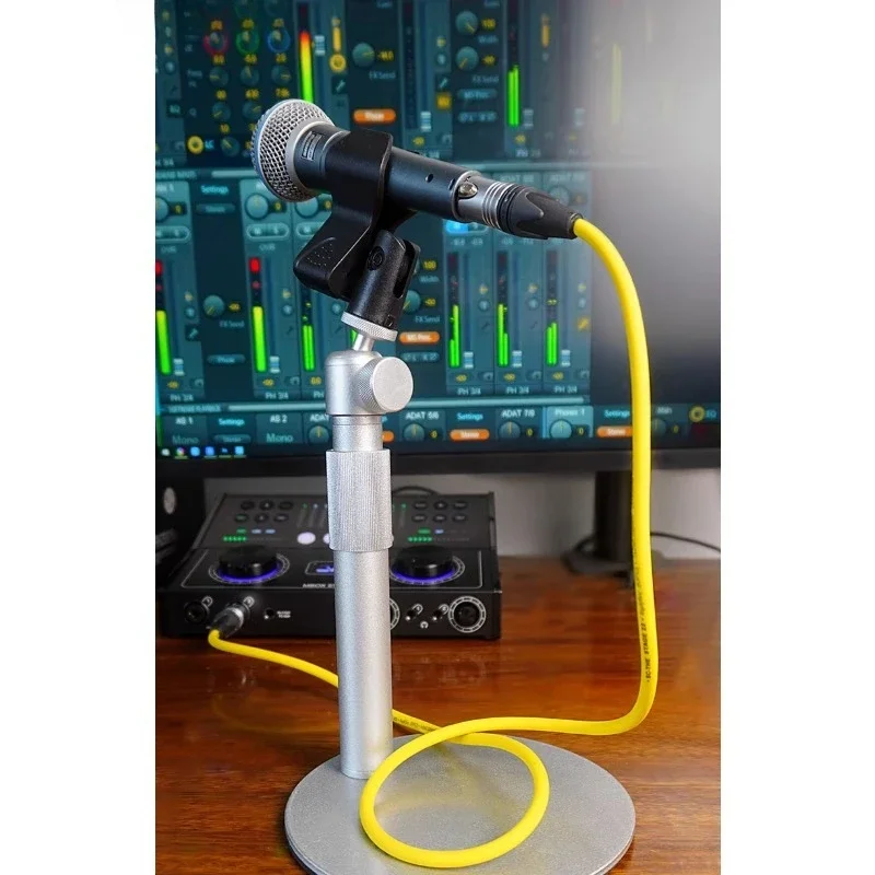 Silver condenser microphone holder u87103 microphone holder universal lifting universal weighted desktop holder