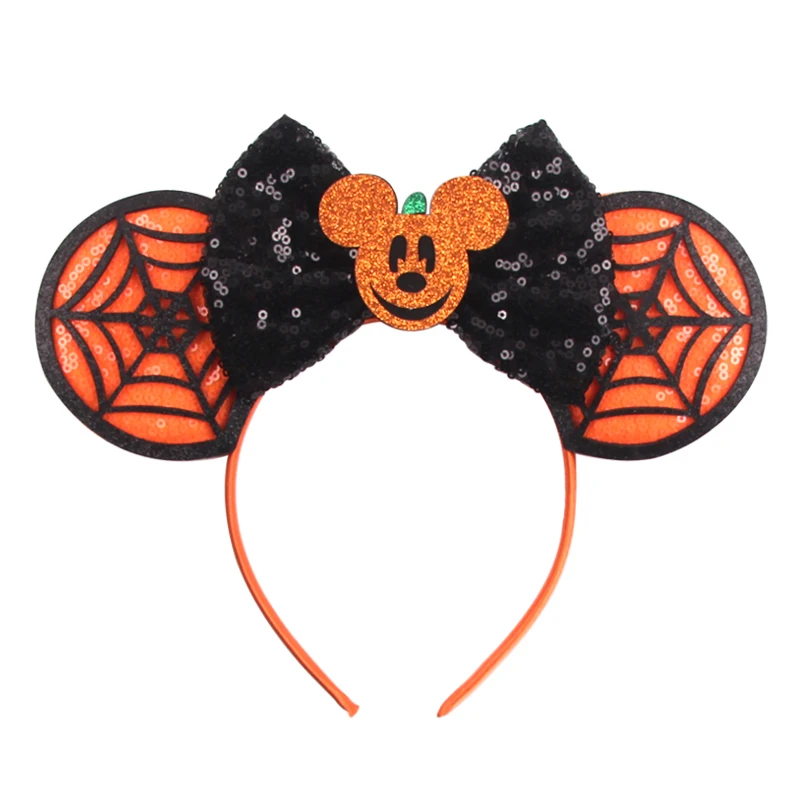 2023 Latest Halloween Disney Ears Headband Women Festival Mickey Mouse Hairband Kids Party Villains Cosplay DIY Hair Accessories