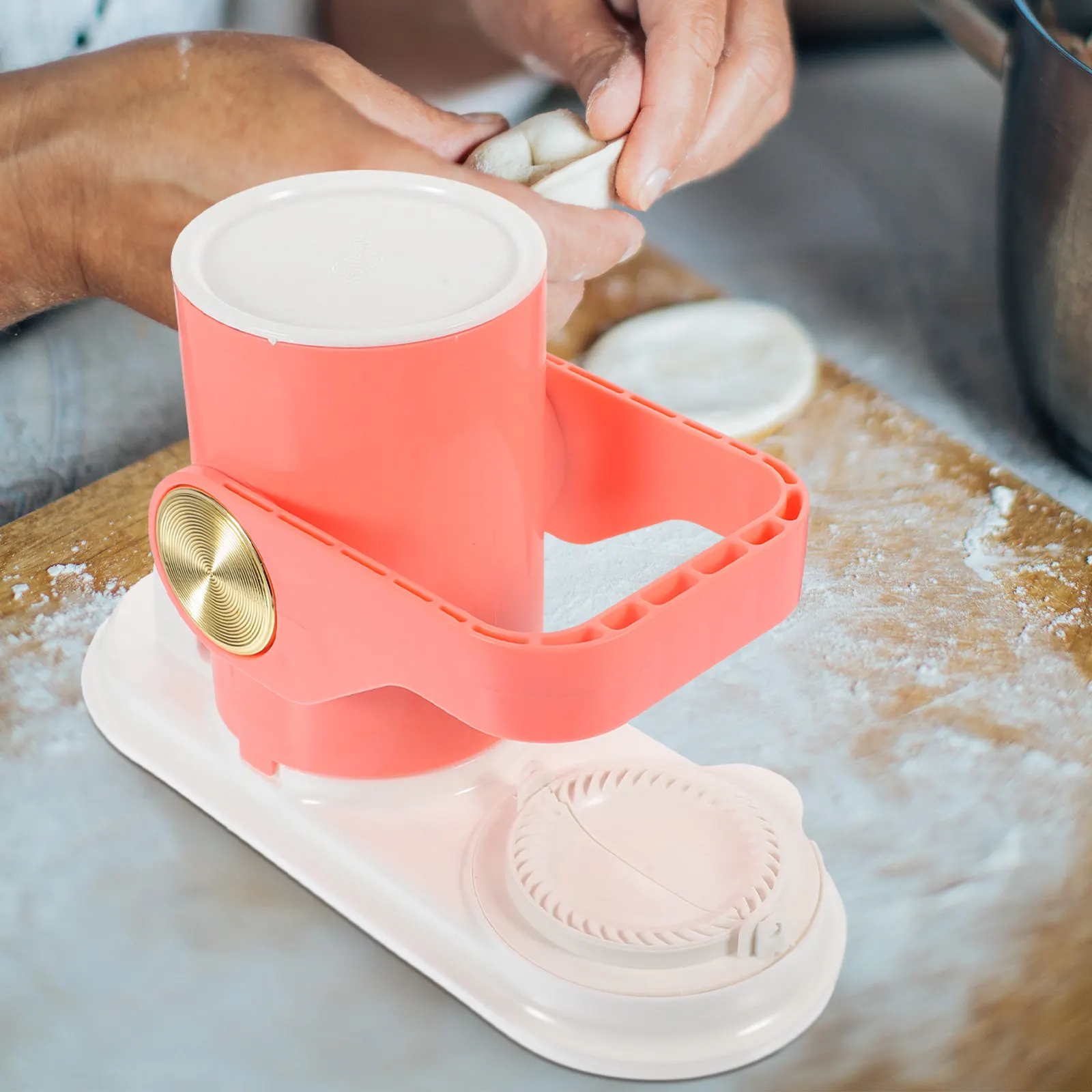 

Dumpling Presser Reusable Dumpling Dough Presser Manual Dough Maker Wide Range of Uses for Dumplings and Biscuits