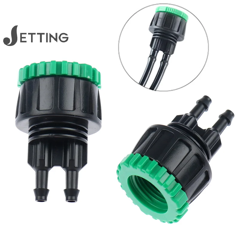 

Garden hose 1/4" to 1/2" 3/4" Female Y connector irrigation 4/7 hose adapter